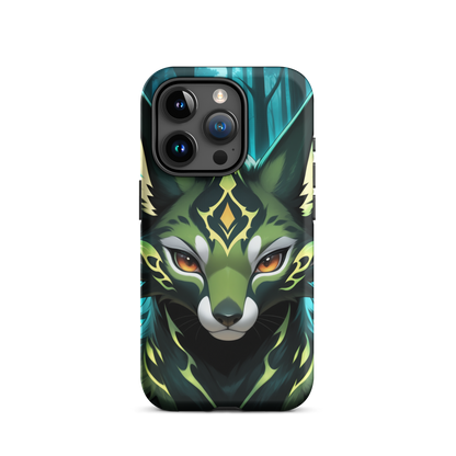 Coque iPhone® Félin Magique - iPhone 15 Pro - Double Couche Rigide - SoulCase