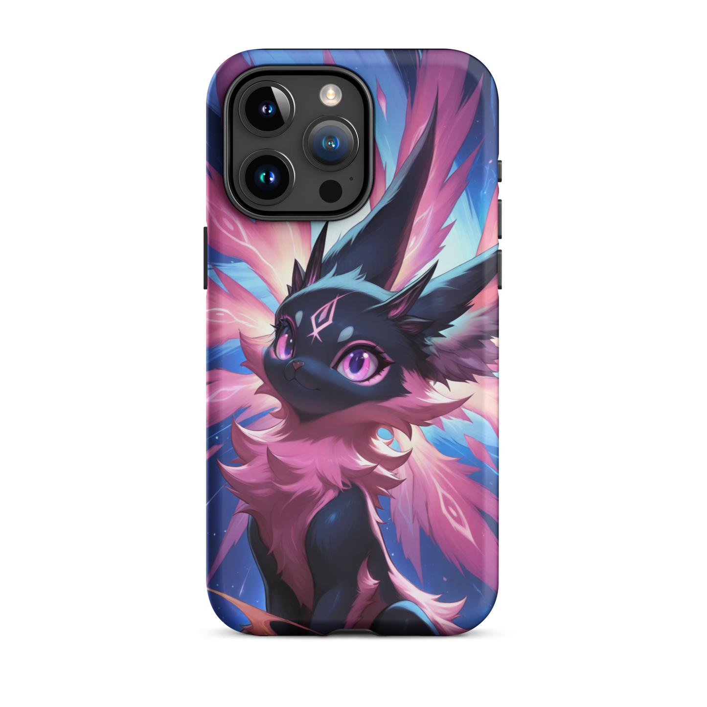 Coque iPhone® chat duveteux - iPhone 15 Pro Max - Double Couche Rigide - SoulCase