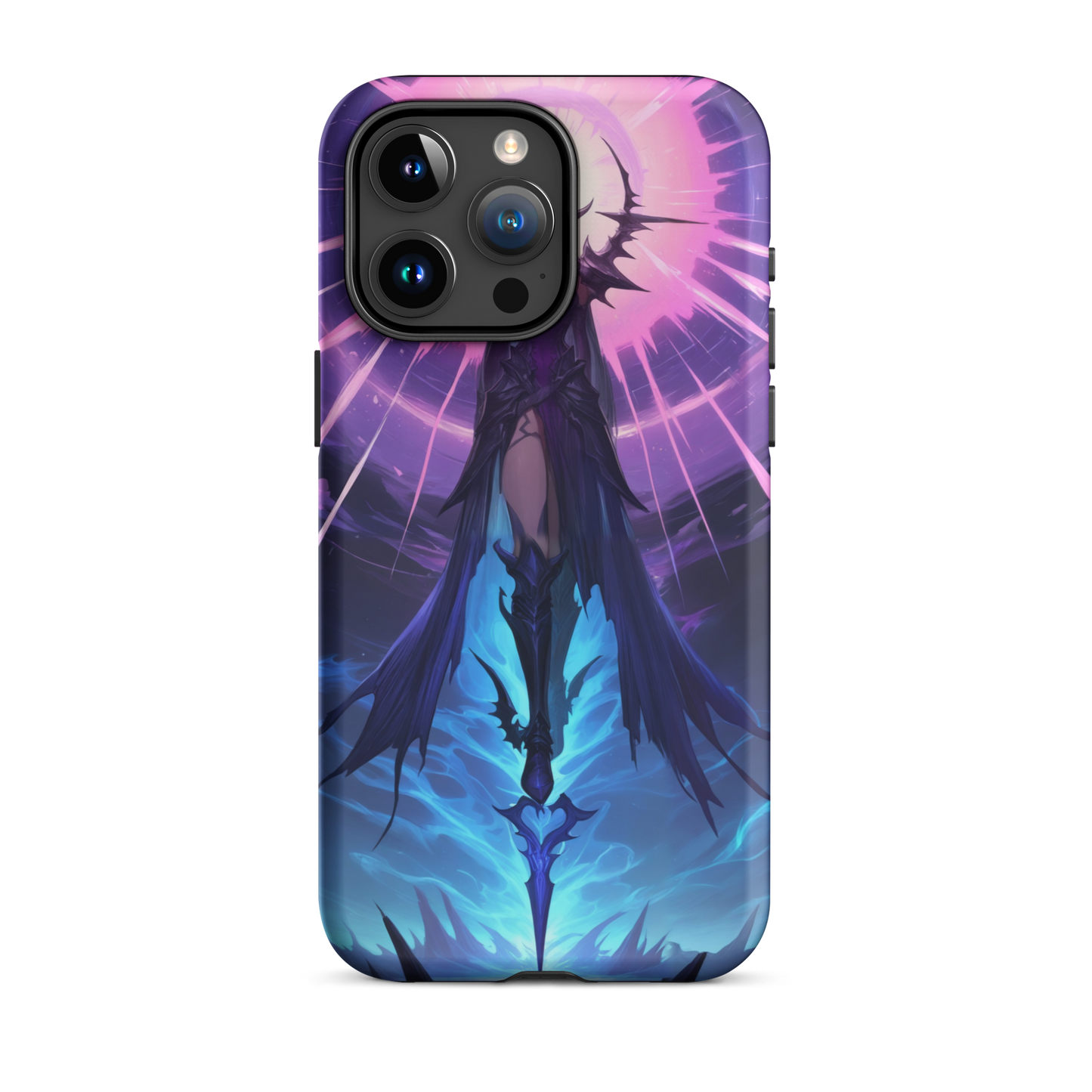 Coque iPhone® seigneur ténébreux - iPhone 15 Pro Max - Double Couche Rigide - SoulCase
