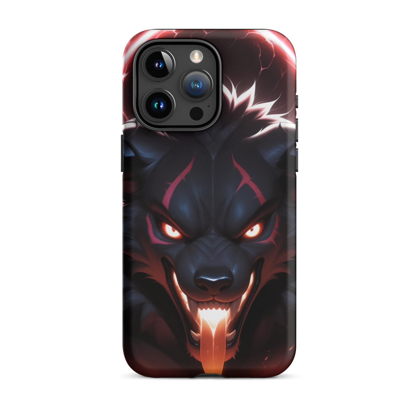 Coque iPhone® cerbère enragé - iPhone 15 Pro Max - Double Couche Rigide - SoulCase
