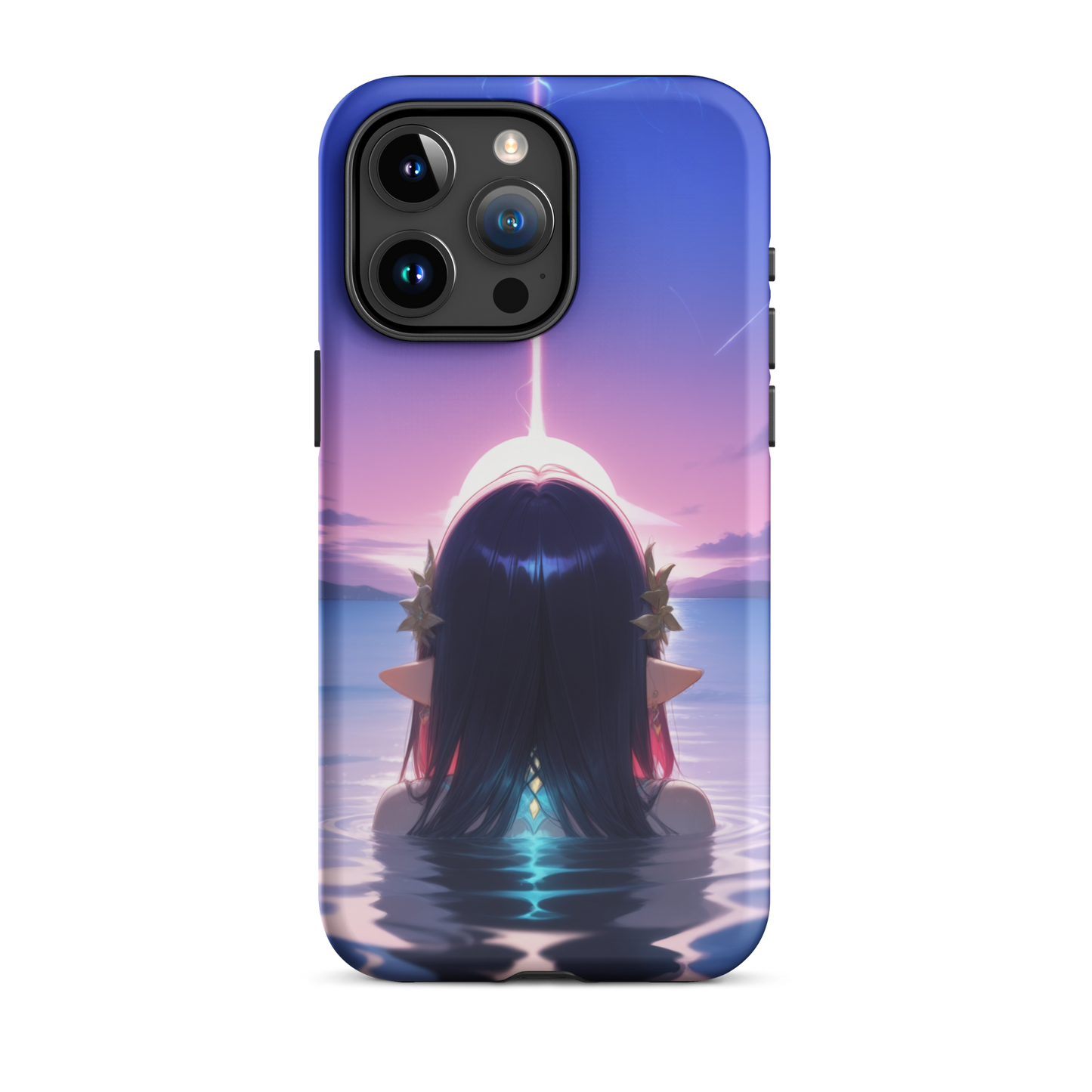 Coque iPhone® femme aquatique - iPhone 15 Pro Max - Double Couche Rigide - SoulCase