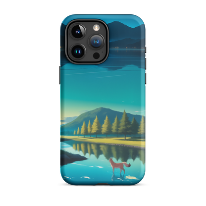 Coque iPhone® Mondes Miroirs - iPhone 15 Pro Max - Double Couche Rigide - SoulCase