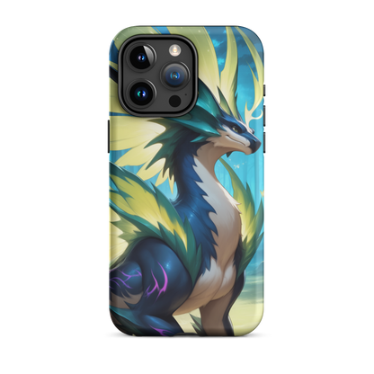 Coque iPhone® Dragon Sylvestre - iPhone 15 Pro Max - Double Couche Rigide - SoulCase