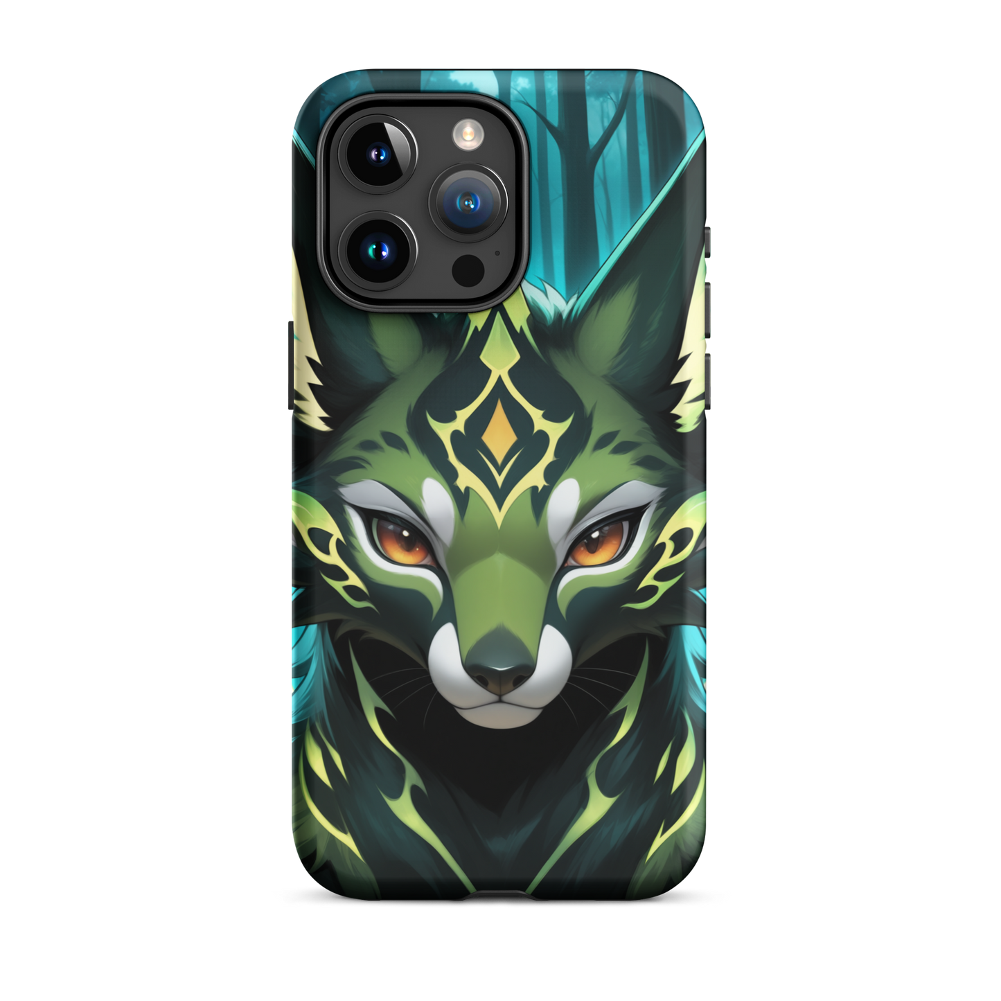 Coque iPhone® Félin Magique - iPhone 15 Pro Max - Double Couche Rigide - SoulCase