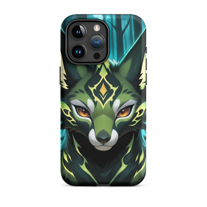 Coque iPhone® Félin Magique - iPhone 15 Pro Max - Double Couche Rigide - SoulCase