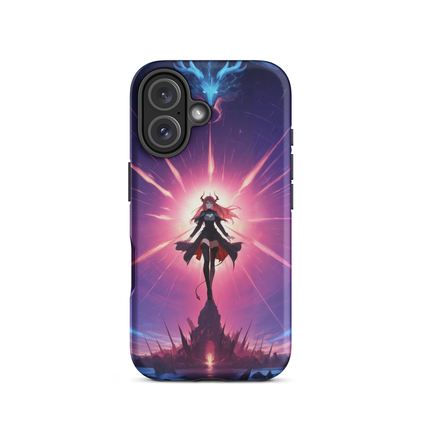 Coque iPhone® princesse ténébreuse - iPhone 16 - Double Couche Rigide - SoulCase
