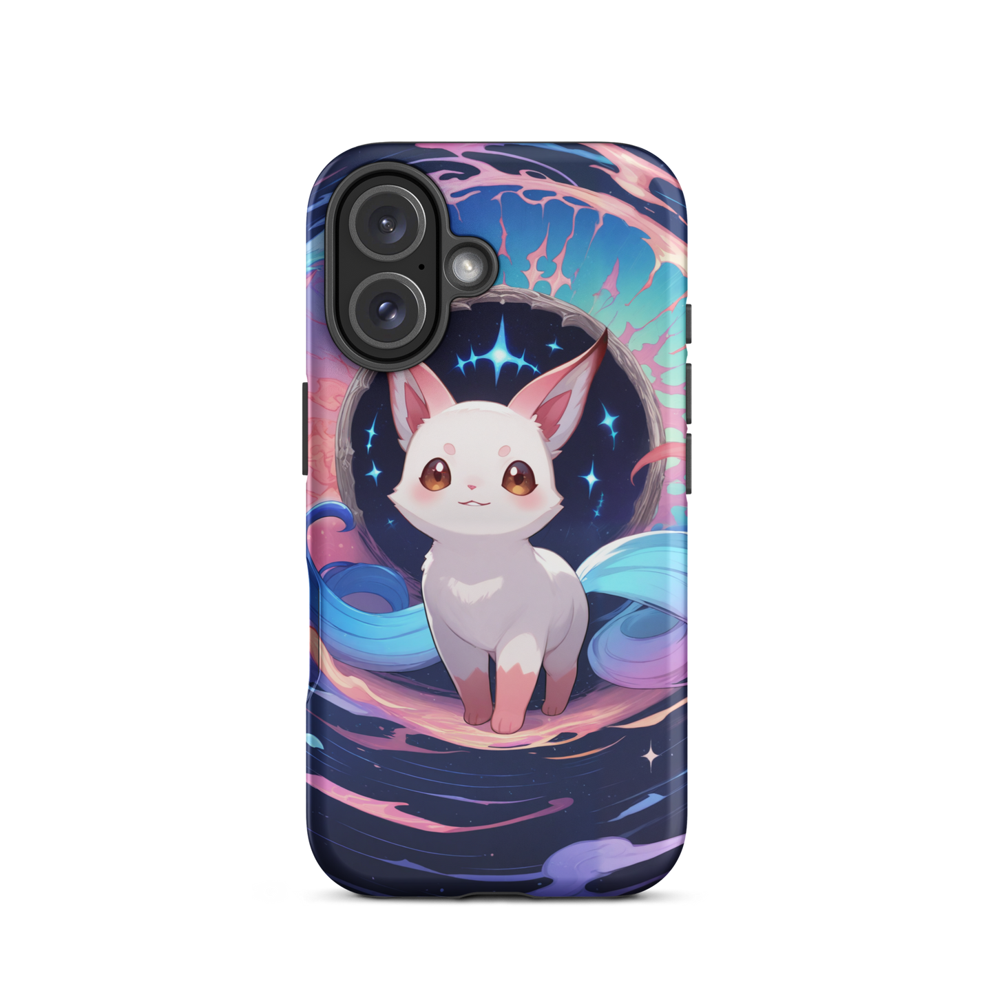 Coque iPhone® chat fantastique - iPhone 16 - Double Couche Rigide - SoulCase