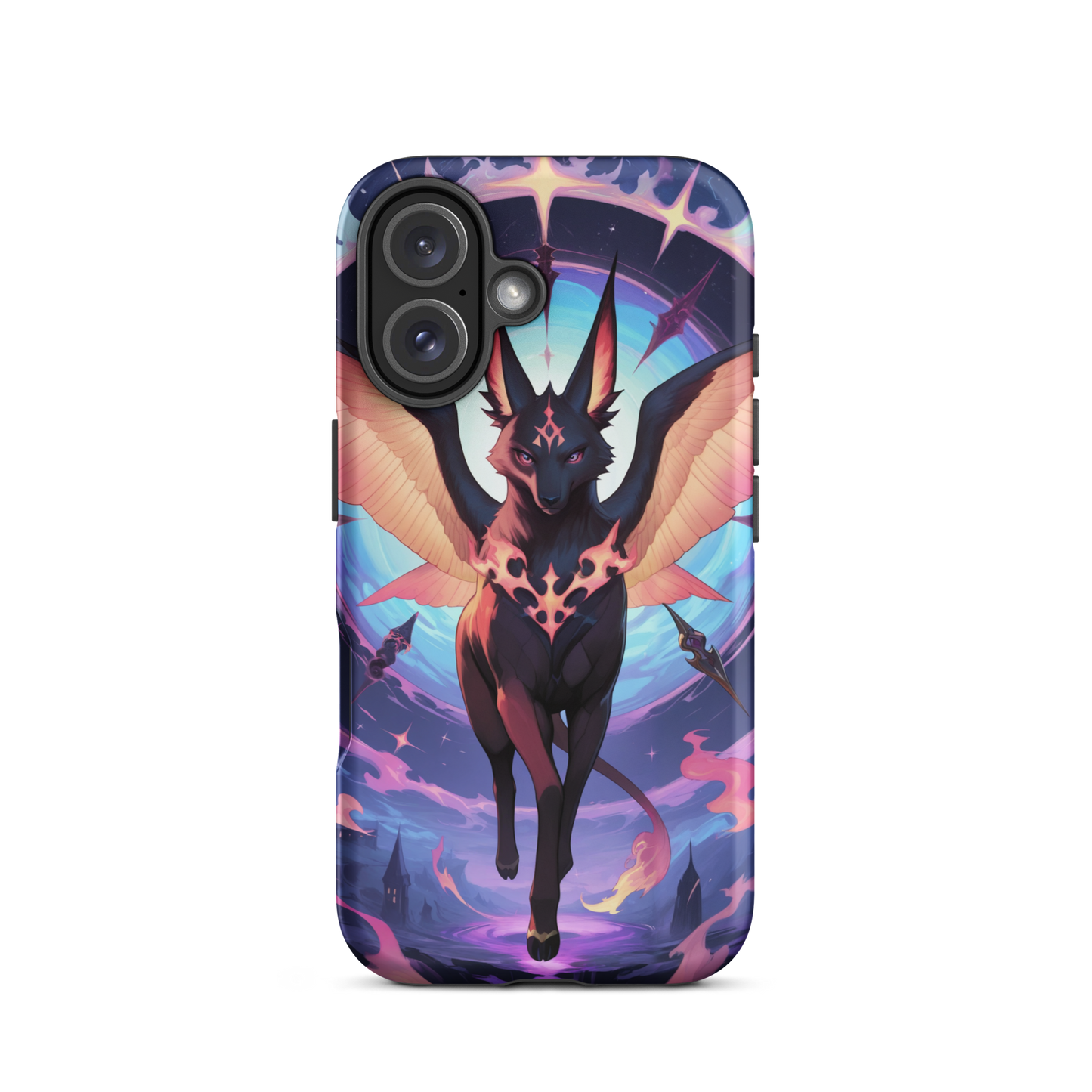 Coque iPhone® chien ailé - iPhone 16 - Double Couche Rigide - SoulCase
