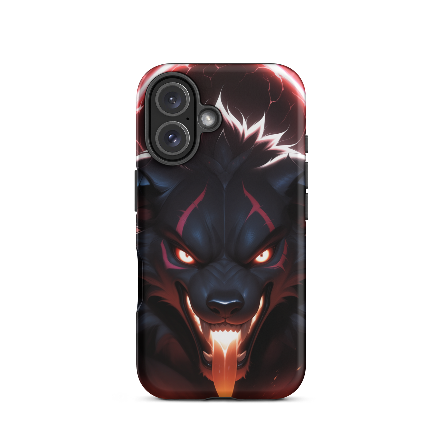 Coque iPhone® cerbère enragé - iPhone 16 - Double Couche Rigide - SoulCase