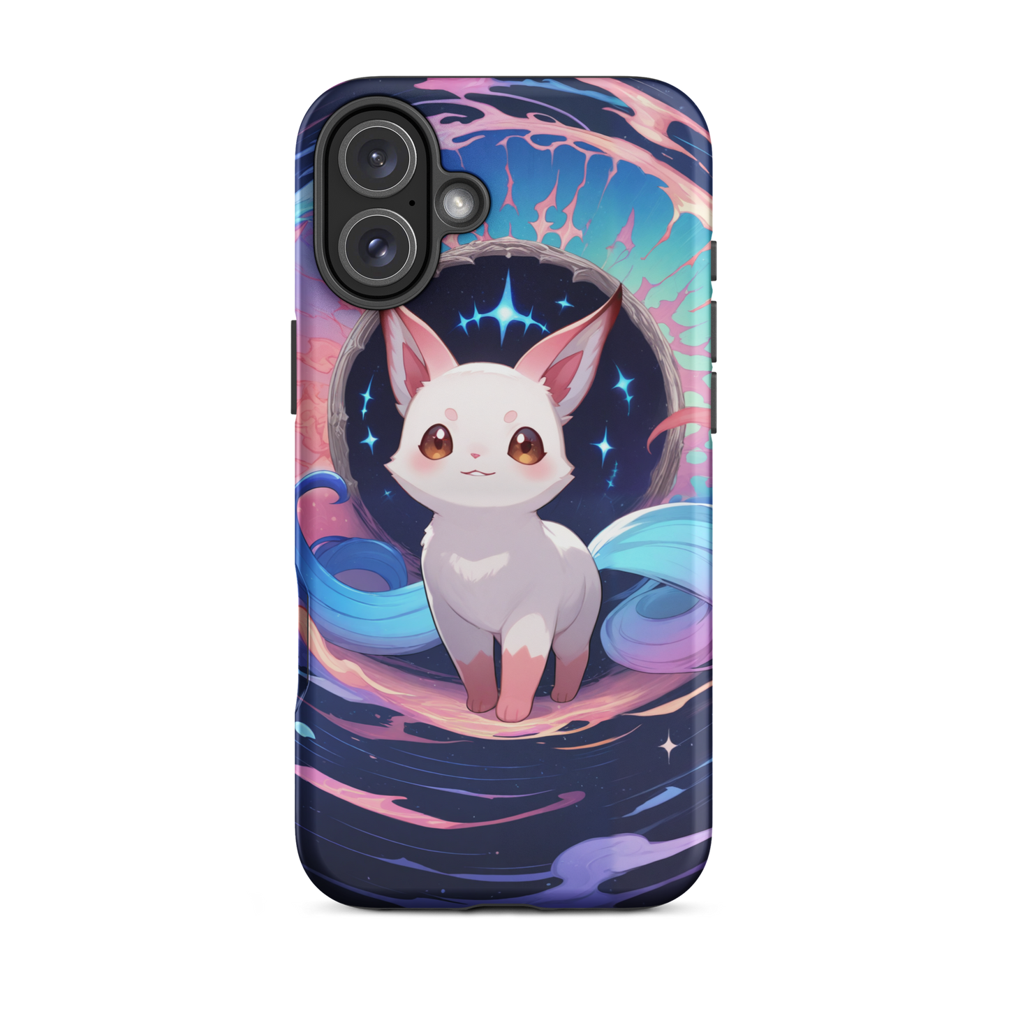 Coque iPhone® chat fantastique - iPhone 16 Plus - Double Couche Rigide - SoulCase