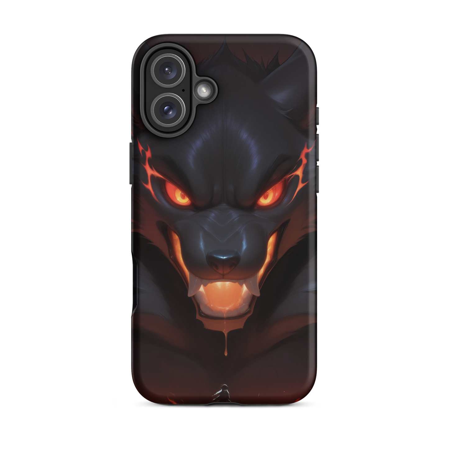 Coque iPhone® cerbère de feu - iPhone 16 Plus - Double Couche Rigide - SoulCase