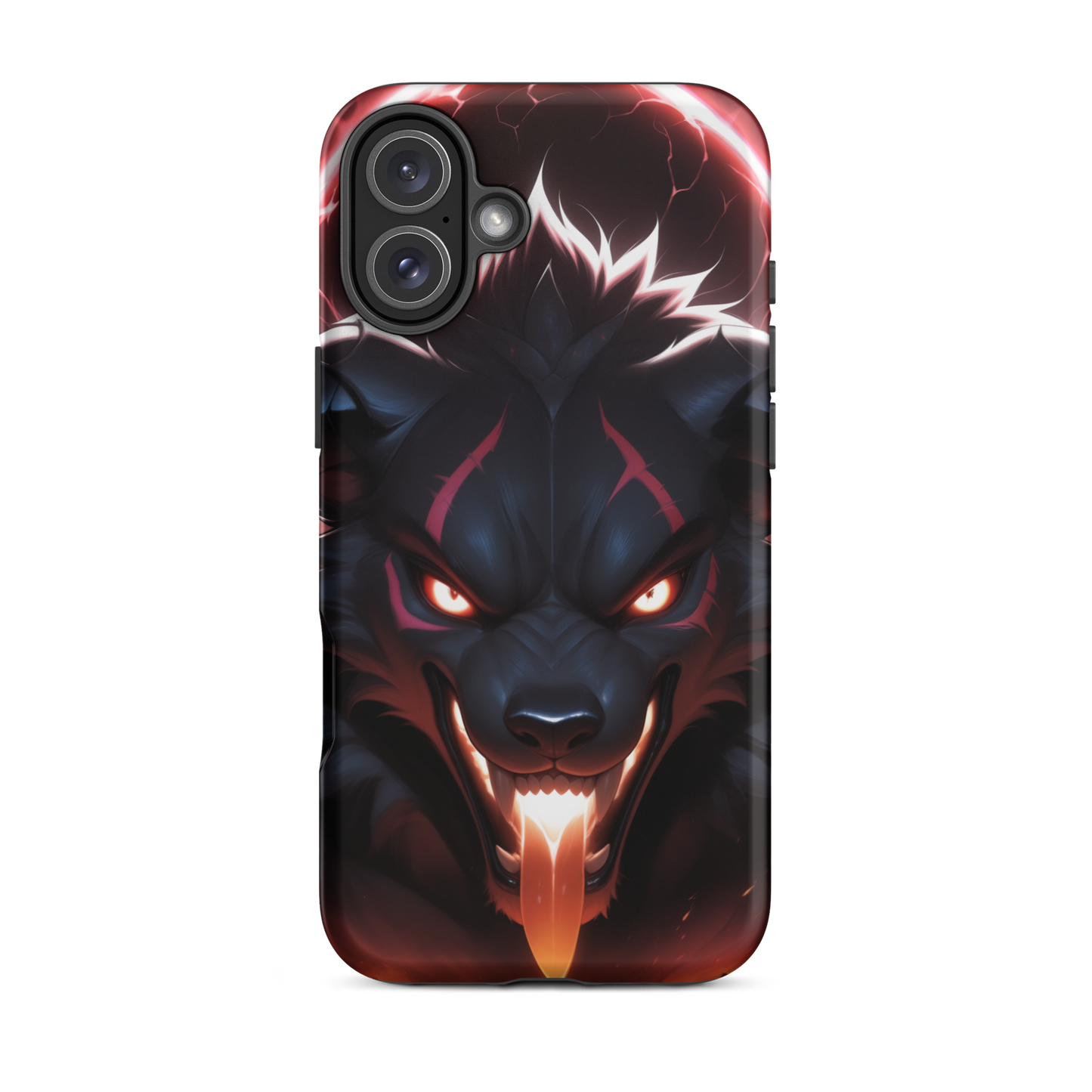 Coque iPhone® cerbère enragé - iPhone 16 Plus - Double Couche Rigide - SoulCase