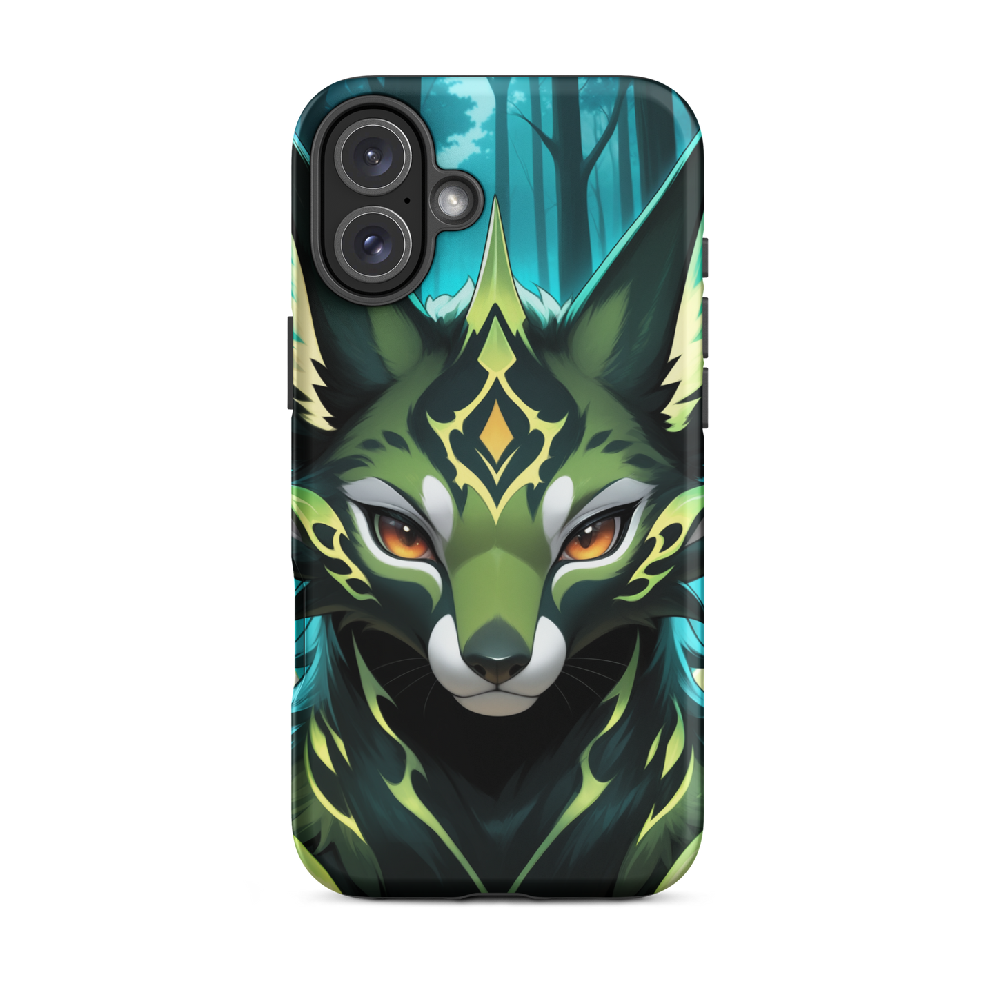 Coque iPhone® Félin Magique - iPhone 16 Plus - Double Couche Rigide - SoulCase
