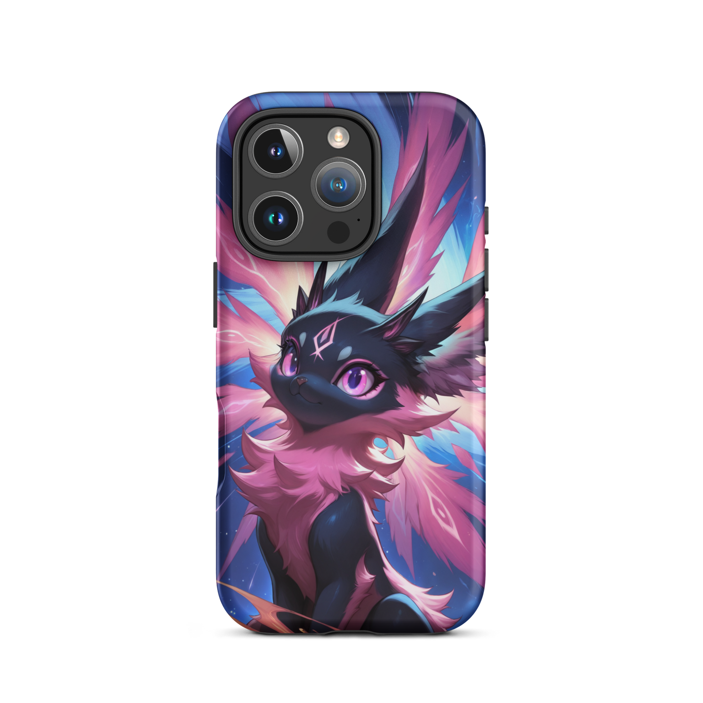 Coque iPhone® chat duveteux - iPhone 16 Pro - Double Couche Rigide - SoulCase