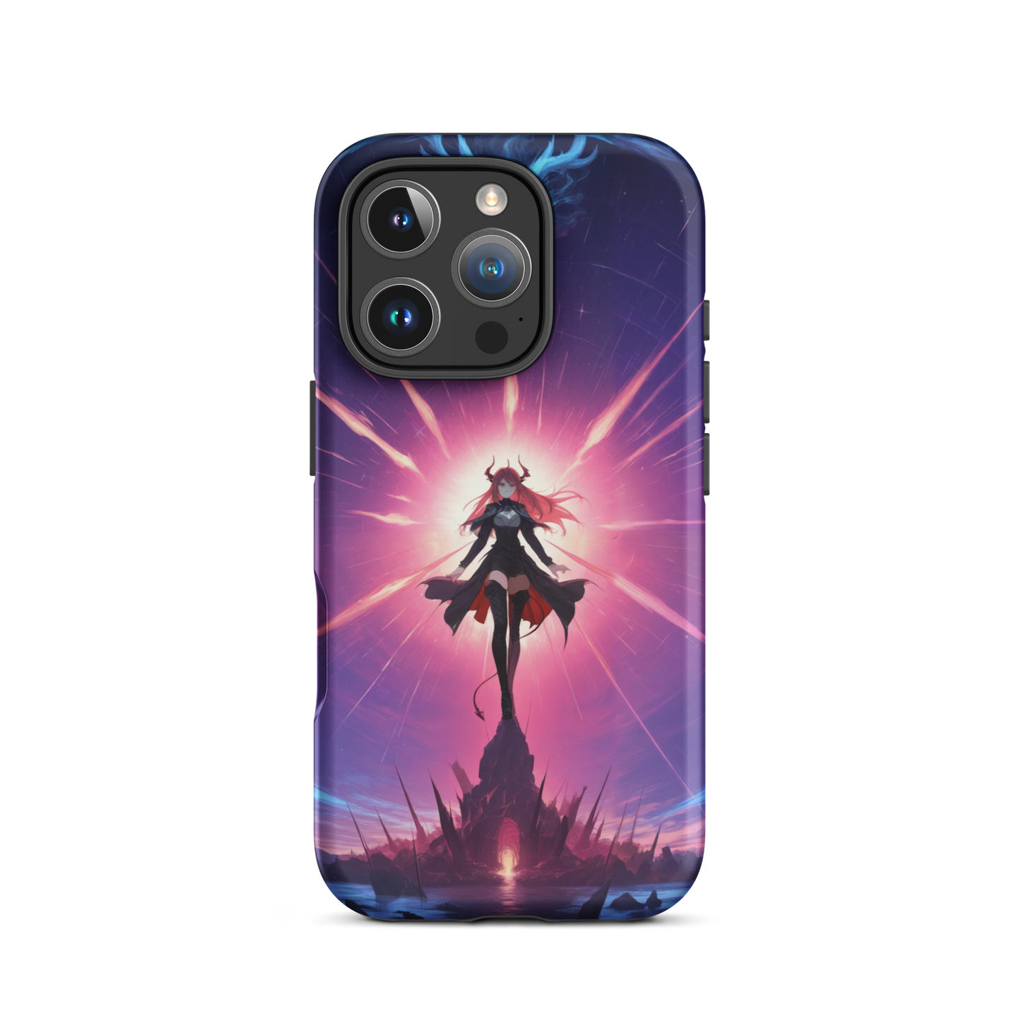 Coque iPhone® princesse ténébreuse - iPhone 16 Pro - Double Couche Rigide - SoulCase