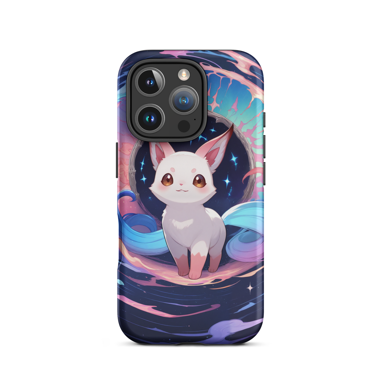 Coque iPhone® chat fantastique - iPhone 16 Pro - Double Couche Rigide - SoulCase