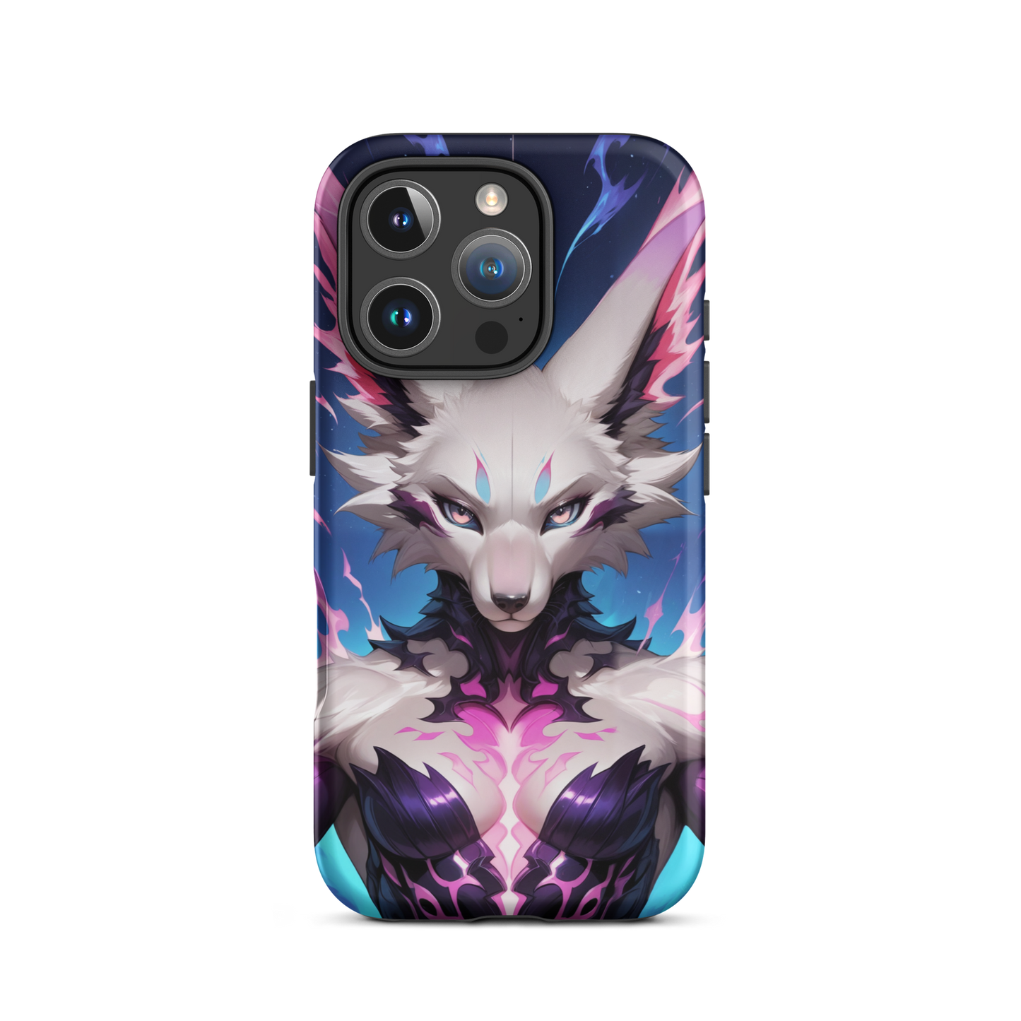 Coque iPhone® femme renarde - iPhone 16 Pro - Double Couche Rigide - SoulCase