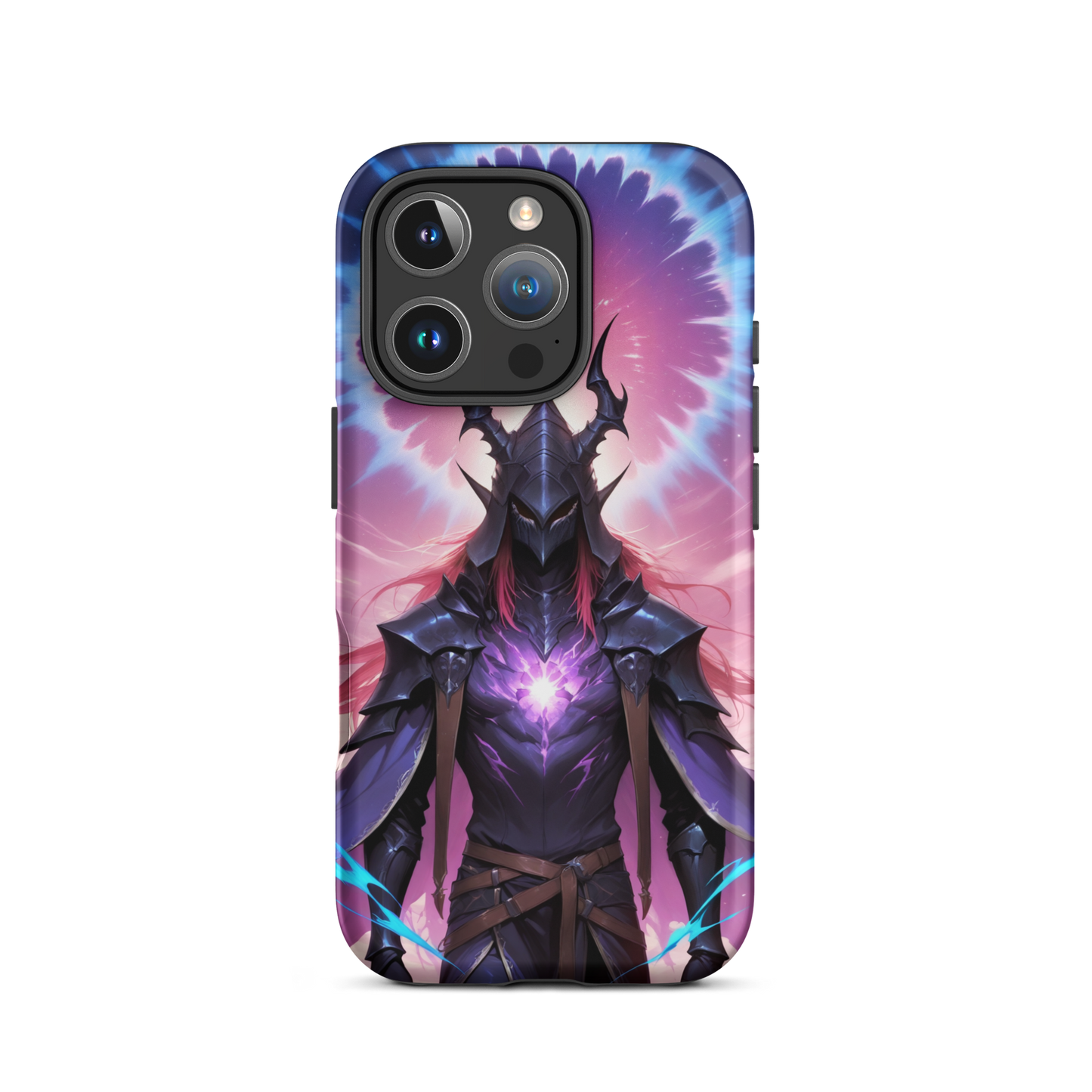Coque iPhone® samouraï ténébreux - iPhone 16 Pro - Double Couche Rigide - SoulCase