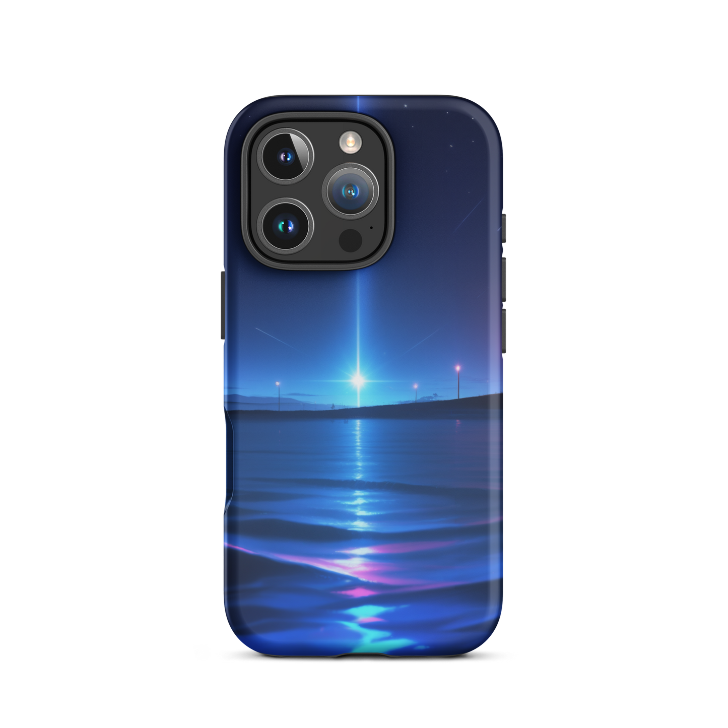 Coque iPhone® sérénité océane - iPhone 16 Pro - Double Couche Rigide - SoulCase