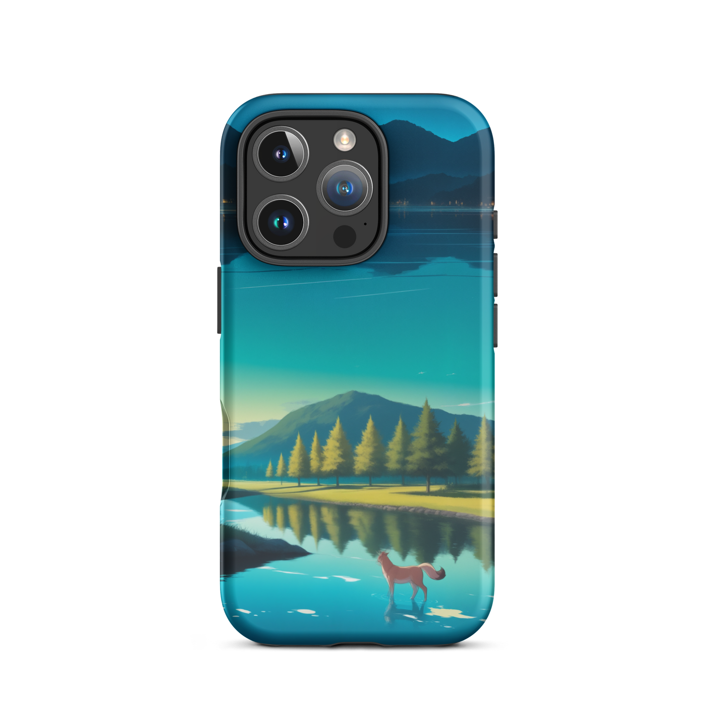 Coque iPhone® Mondes Miroirs - iPhone 16 Pro - Double Couche Rigide - SoulCase