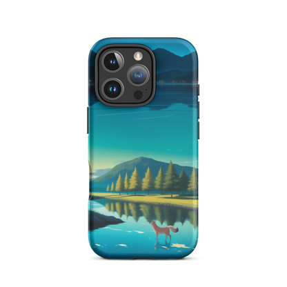 Coque iPhone® Mondes Miroirs - iPhone 16 Pro - Double Couche Rigide - SoulCase