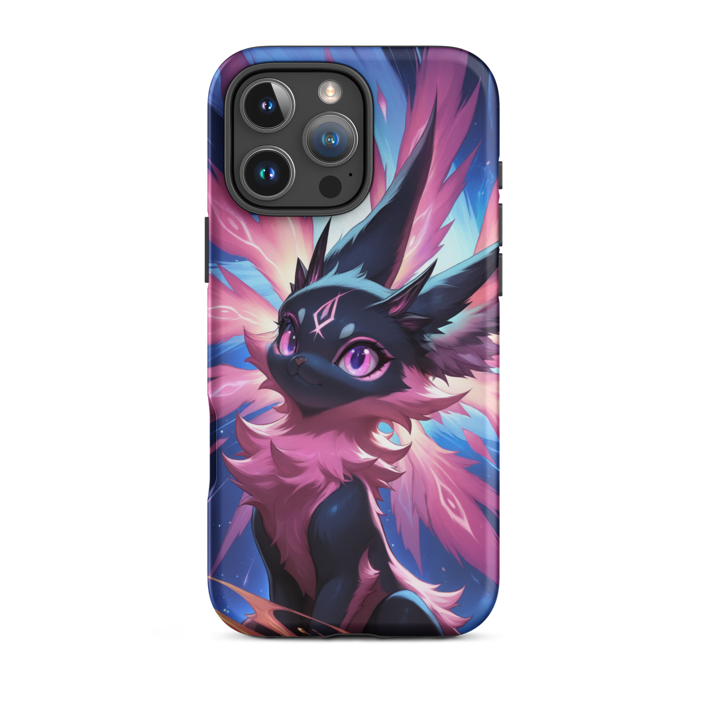Coque iPhone® chat duveteux - iPhone 16 Pro Max - Double Couche Rigide - SoulCase