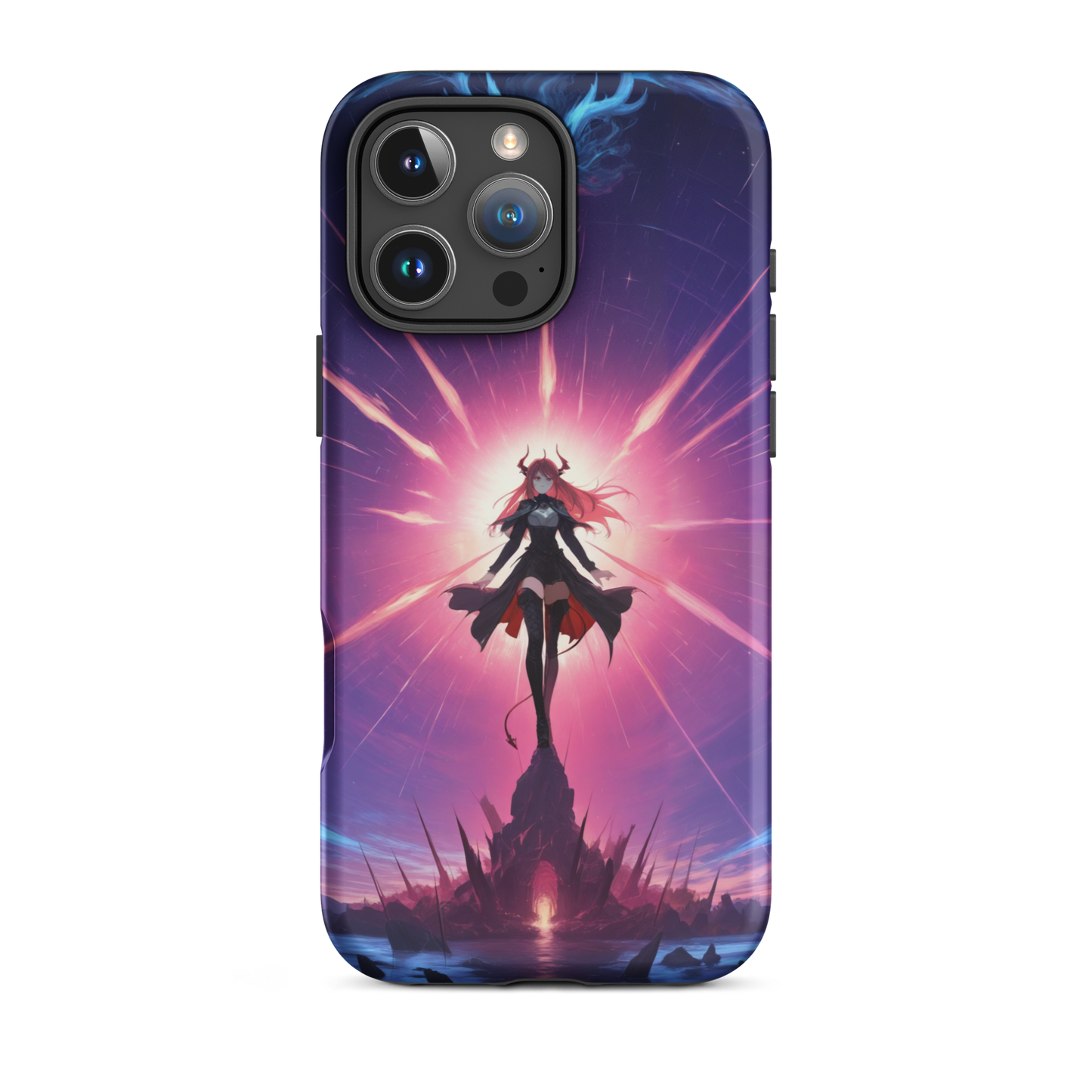 Coque iPhone® princesse ténébreuse - iPhone 16 Pro Max - Double Couche Rigide - SoulCase