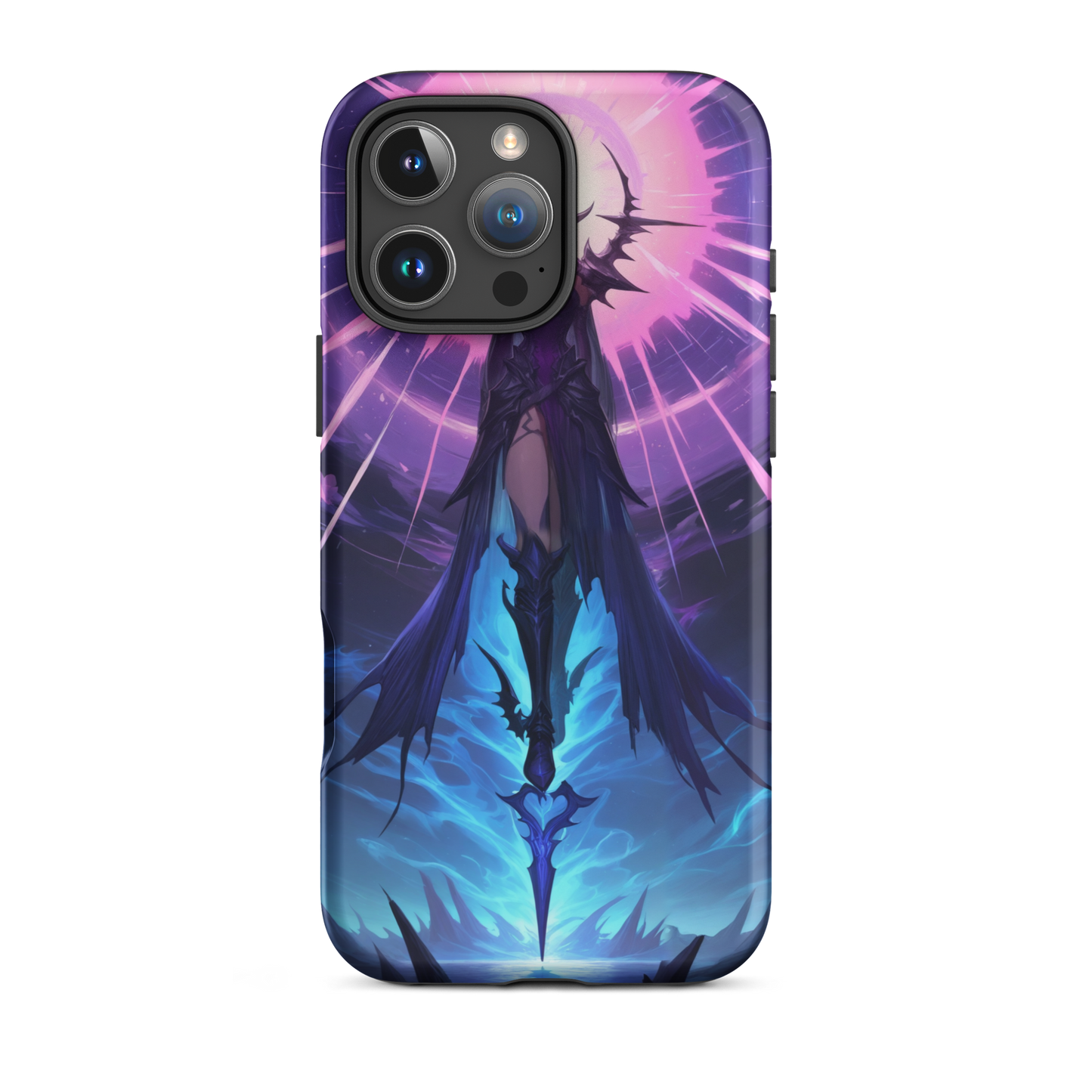 Coque iPhone® seigneur ténébreux - iPhone 16 Pro Max - Double Couche Rigide - SoulCase