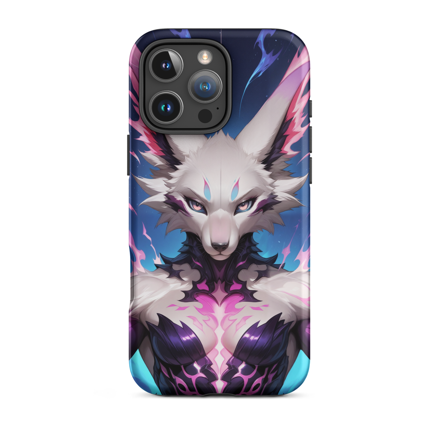 Coque iPhone® femme renarde - iPhone 16 Pro Max - Double Couche Rigide - SoulCase
