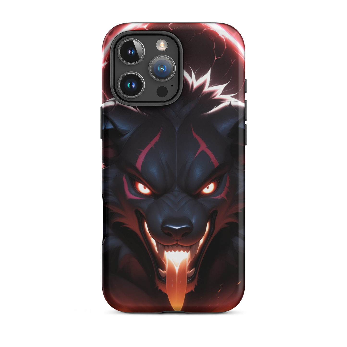 Coque iPhone® cerbère enragé - iPhone 16 Pro Max - Double Couche Rigide - SoulCase