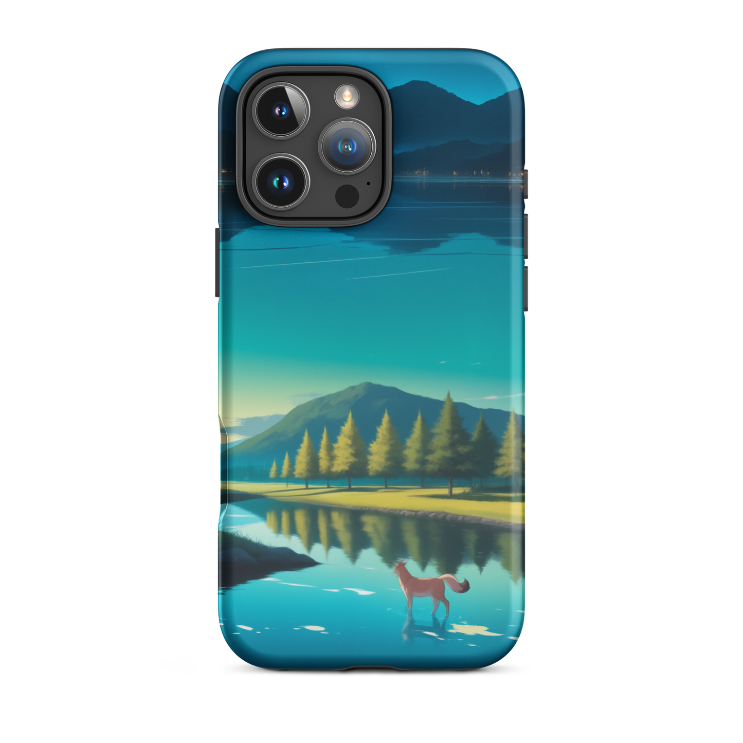 Coque iPhone® Mondes Miroirs - iPhone 16 Pro Max - Double Couche Rigide - SoulCase