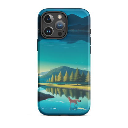 Coque iPhone® Mondes Miroirs - iPhone 16 Pro Max - Double Couche Rigide - SoulCase
