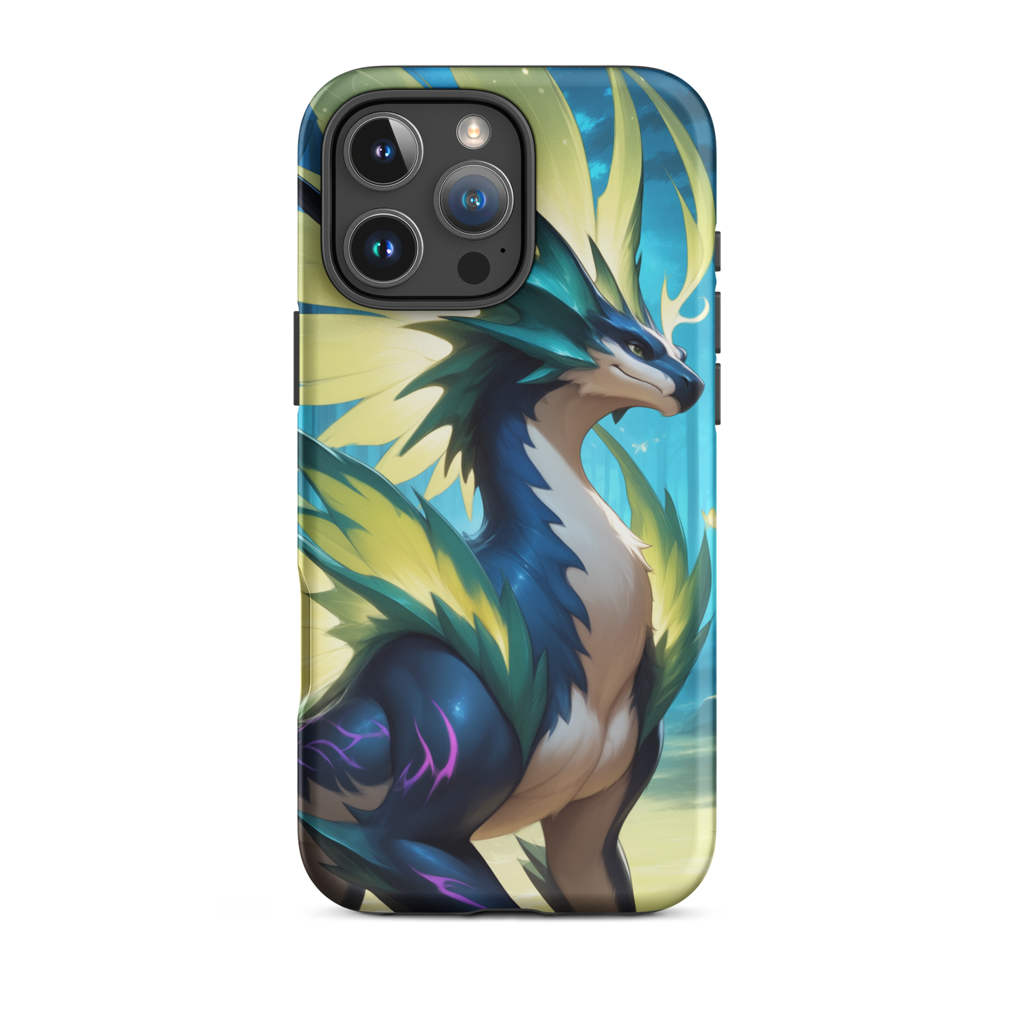 Coque iPhone® Dragon Sylvestre - iPhone 16 Pro Max - Double Couche Rigide - SoulCase
