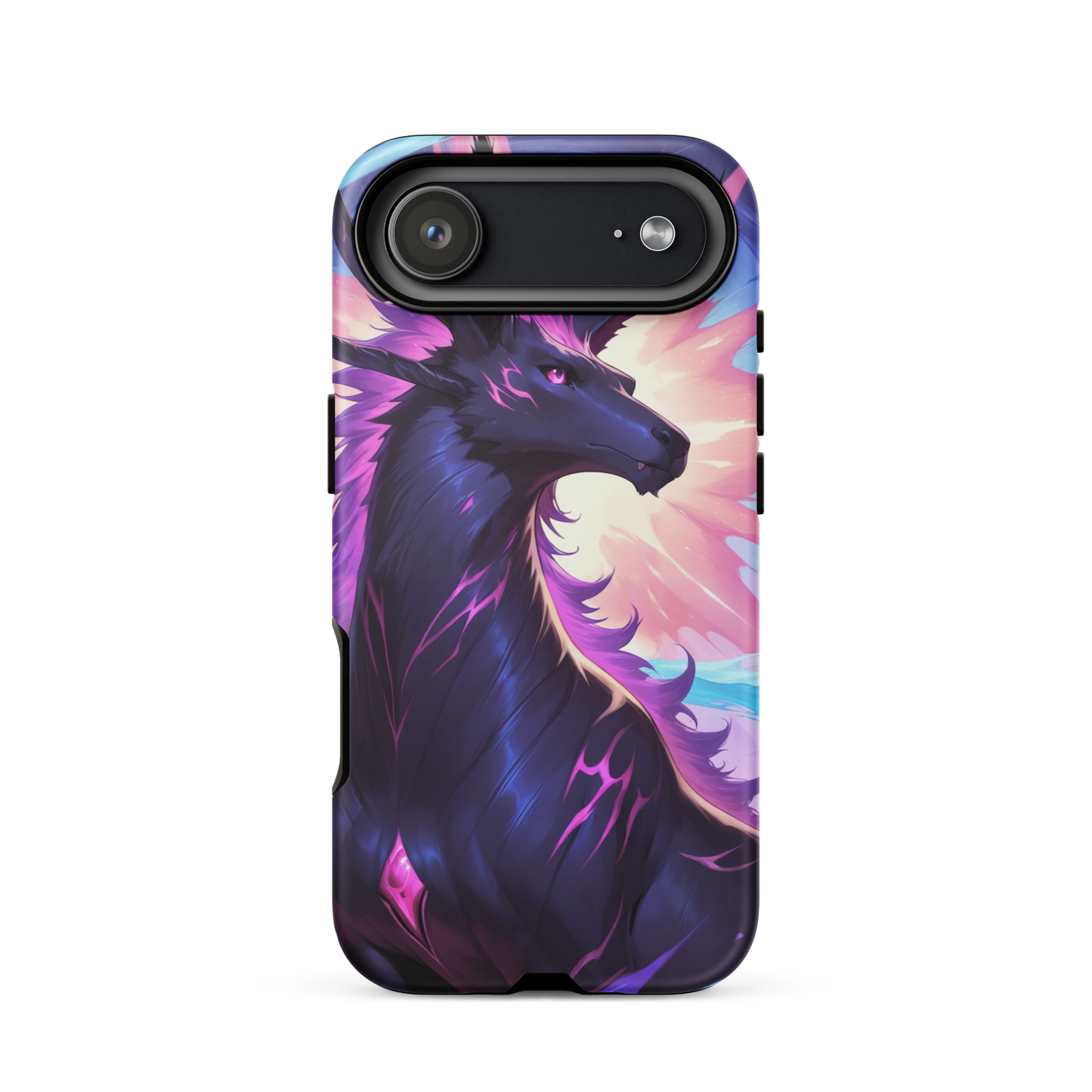 Coque iPhone® cheval ténébreux - iPhone 17 Air - Double Couche Rigide - SoulCase