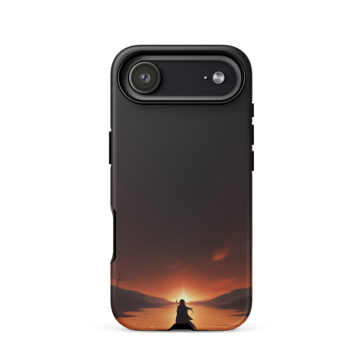 Coque iPhone® couché de soleil sur les enfers - iPhone 17 Air - Double Couche Rigide - SoulCase