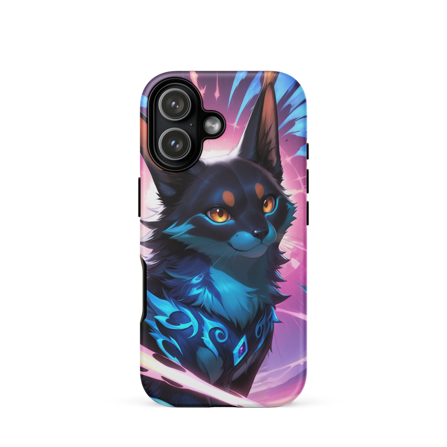 Coque iPhone® chat ténébreux - iPhone 17 - Double Couche Rigide - SoulCase