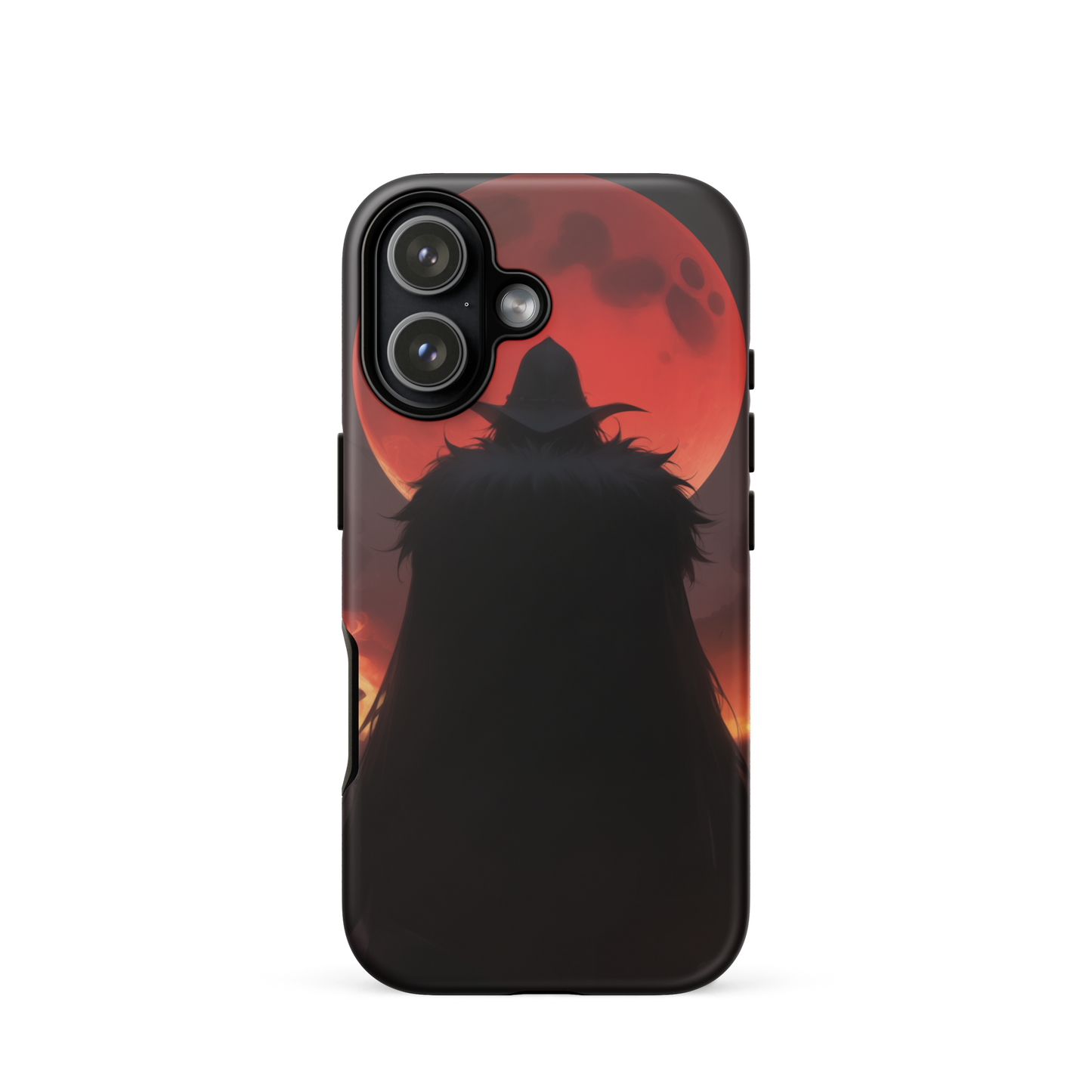 Coque iPhone® ombre de la lune rouge - iPhone 17 - Double Couche Rigide - SoulCase