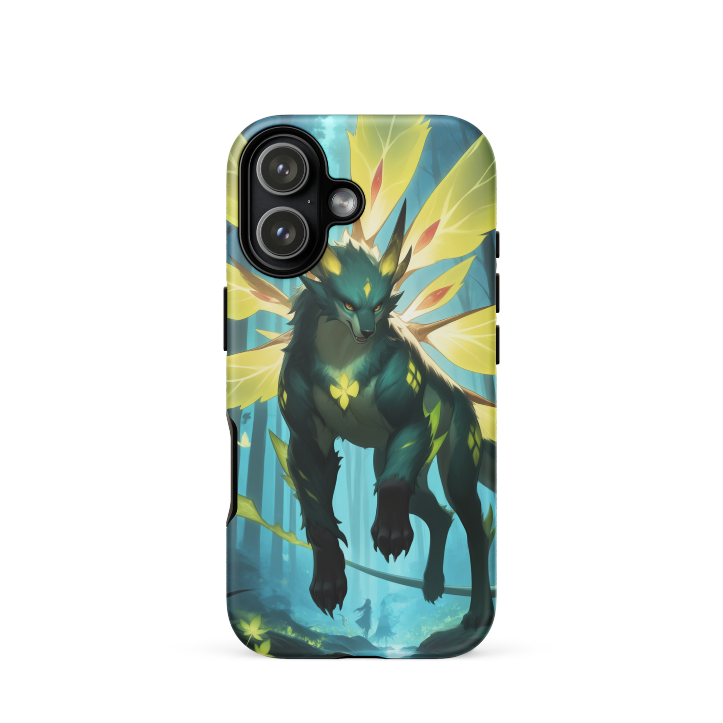 Coque iPhone® Jaguar Papillonnant - iPhone 17 - Double Couche Rigide - SoulCase