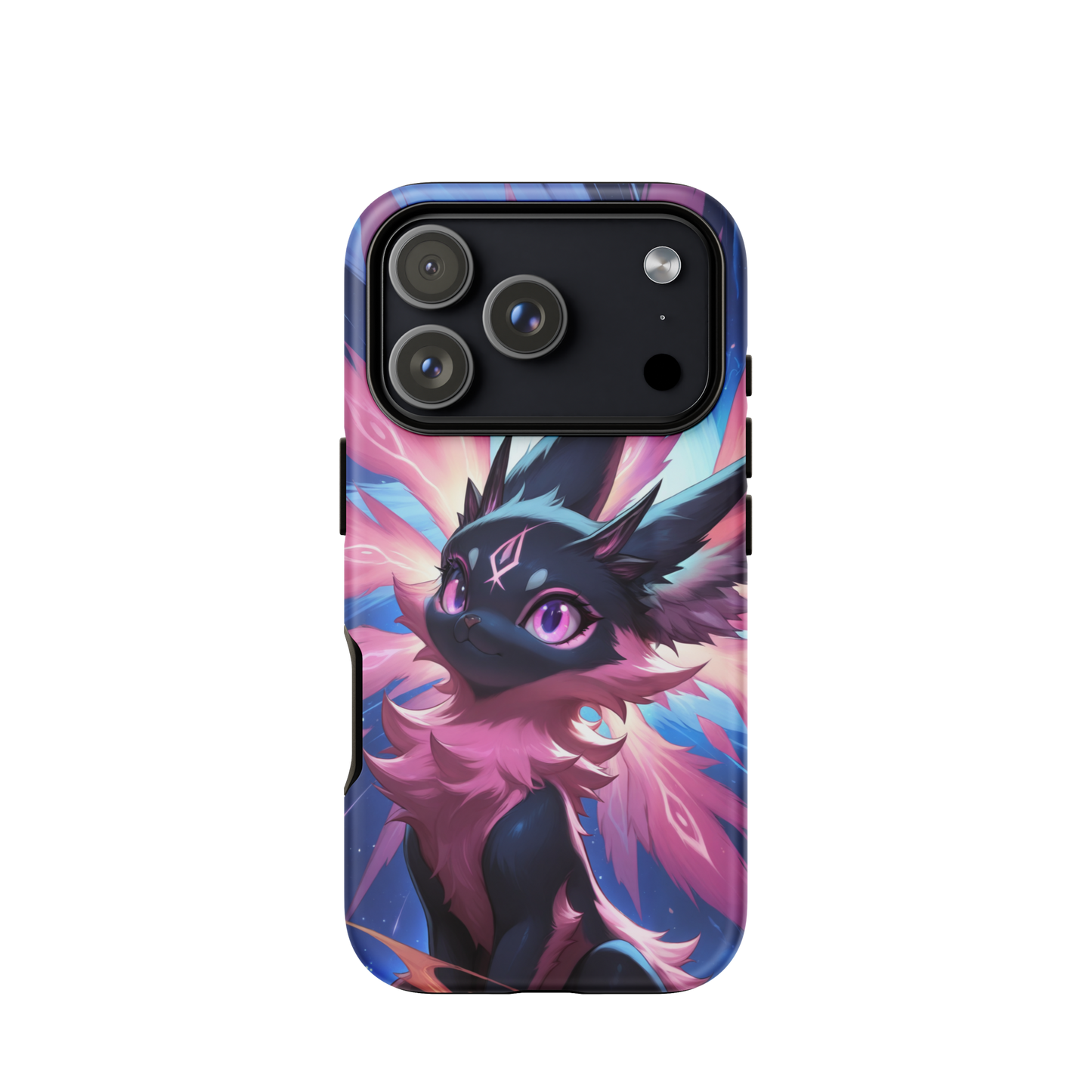 Coque iPhone® chat duveteux - iPhone 17 Pro - Double Couche Rigide - SoulCase