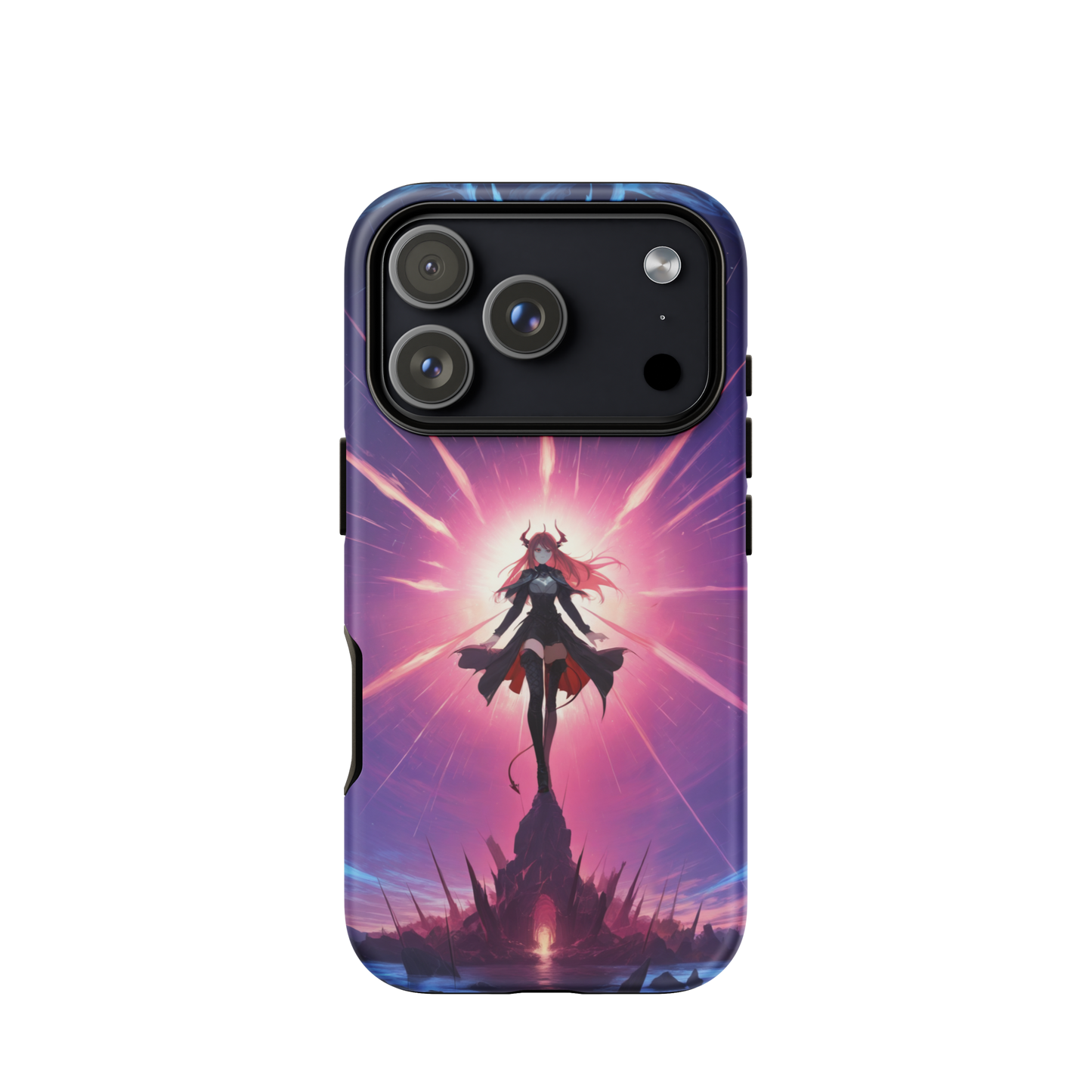 Coque iPhone® princesse ténébreuse - iPhone 17 Pro - Double Couche Rigide - SoulCase