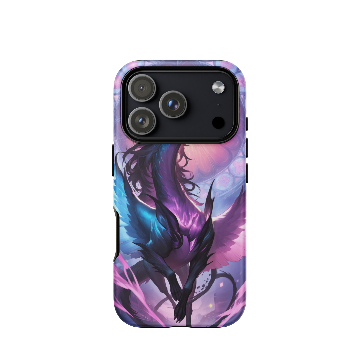 Coque iPhone® dragon ténébreux - iPhone 17 Pro - Double Couche Rigide - SoulCase