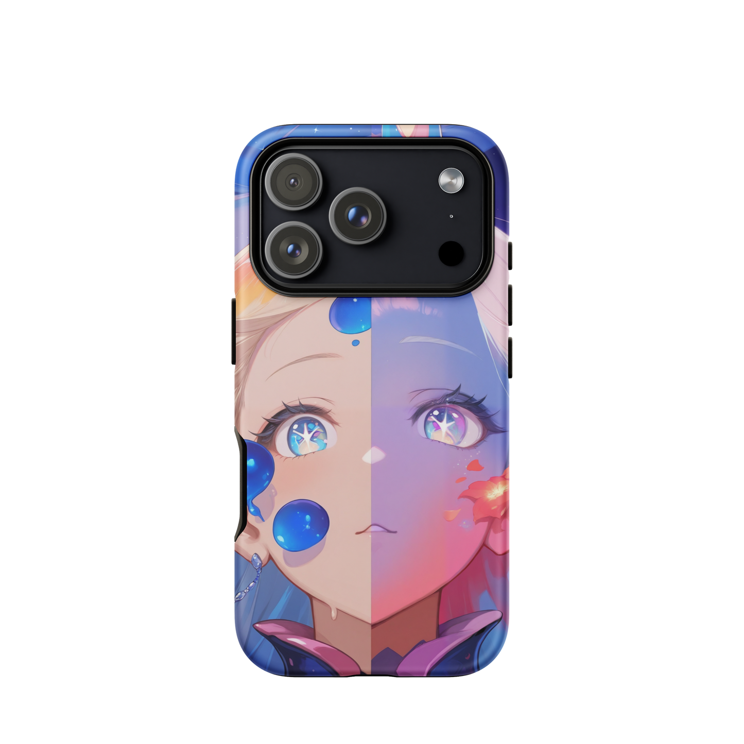 Coque iPhone® fille aqua - iPhone 17 Pro - Double Couche Rigide - SoulCase