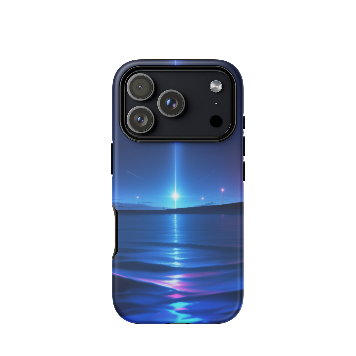 Coque iPhone® sérénité océane - iPhone 17 Pro - Double Couche Rigide - SoulCase