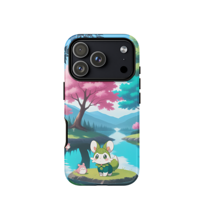 Coque d’iPhone® Adorable Tranquillité - iPhone 17 Pro - Double Couche Rigide - SoulCase