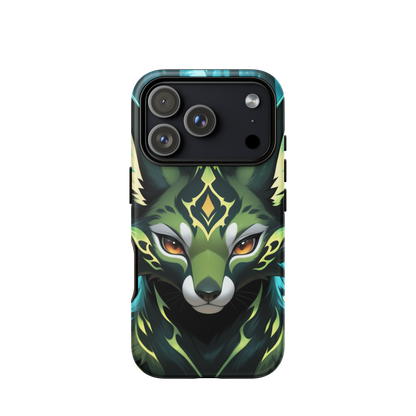 Coque iPhone® Félin Magique - iPhone 17 Pro - Double Couche Rigide - SoulCase