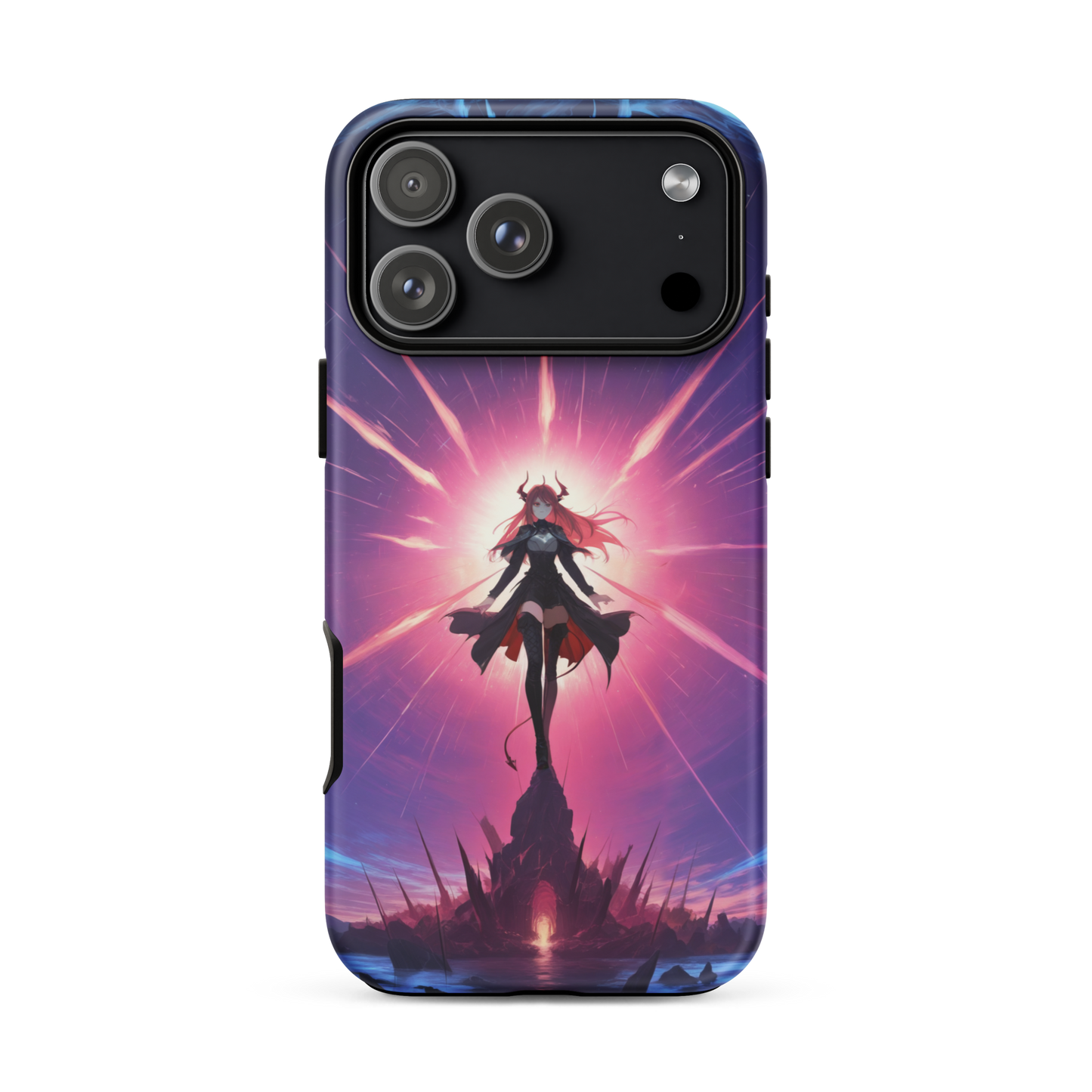 Coque iPhone® princesse ténébreuse - iPhone 17 Pro Max - Double Couche Rigide - SoulCase