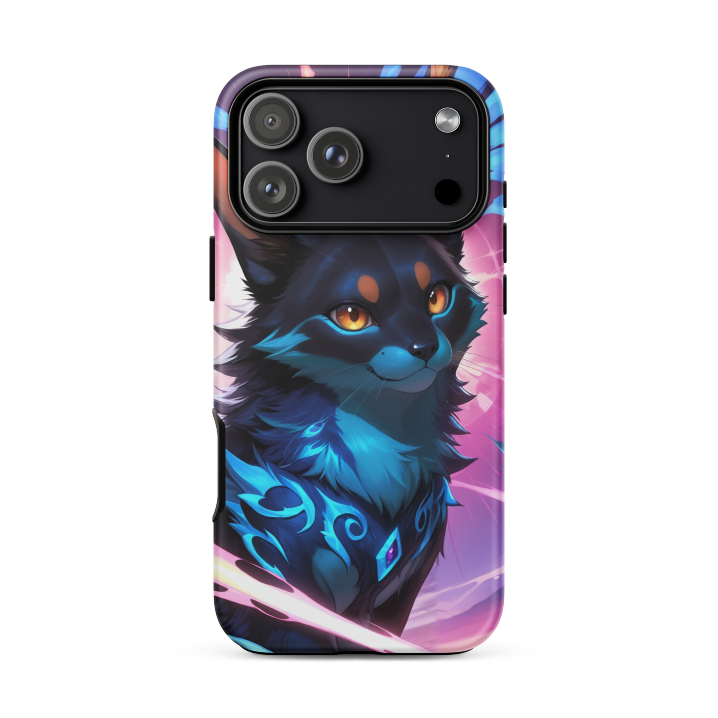 Coque iPhone® chat ténébreux - iPhone 17 Pro Max - Double Couche Rigide - SoulCase