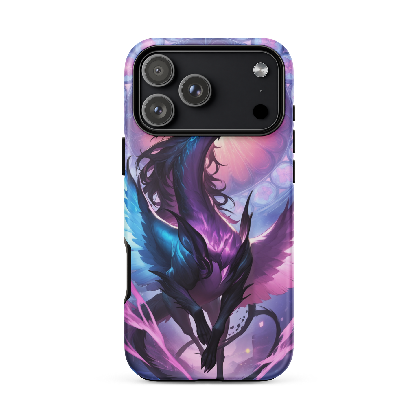 Coque iPhone® dragon ténébreux - iPhone 17 Pro Max - Double Couche Rigide - SoulCase