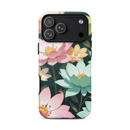 Coque iPhone® Jardin Fleuri - iPhone 17 Pro Max - Double Couche Rigide - SoulCase