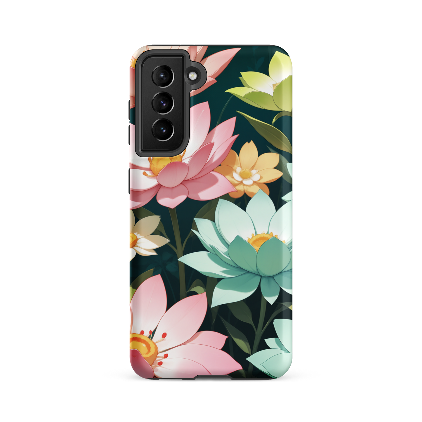 Coque Samsung® Jardin Fleuri - Samsung Galaxy S21 FE - Double Couche Rigide - SoulCase